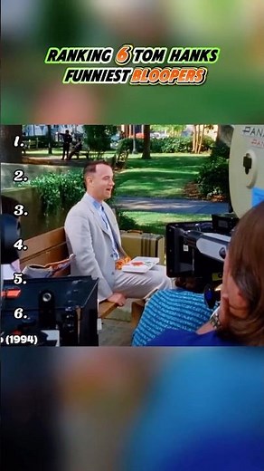 Ranking 6 Tom Hanks Funniest Bloopers. #TomHanks #funny #bloopers #forrestgump #tomhanks