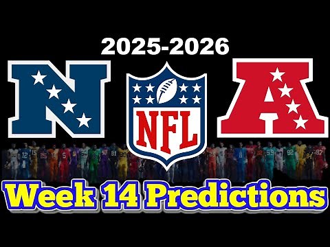 NFL Week 14 Game Predictions 2025! Predicting Every Matchup