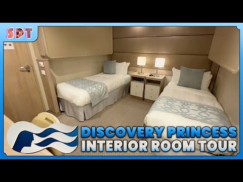 Discovery Princess Interior Stateroom (Sideways Interior) Full Tour