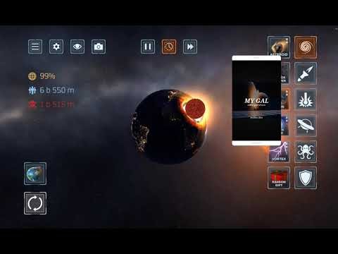 The Moon wakes up the game;solar smash Original by mr.friend