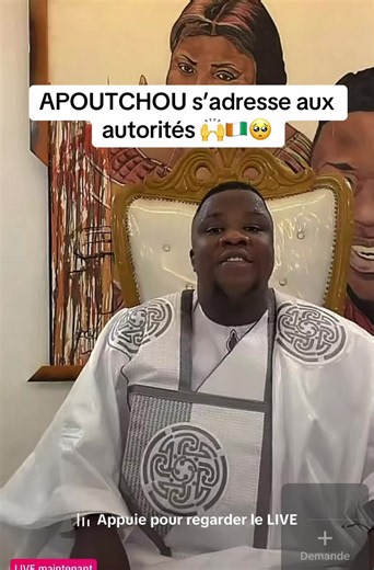 Apoutchou s'adresse aux autorités — explication et contexte