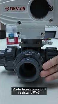 PVC Motorized 3-Way Ball Valve: Lightweight, Corrosion-Resistant, and Fully Automated!