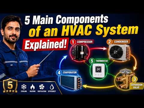5 Main Components of an HVAC System Explained || HVAC Student must watch