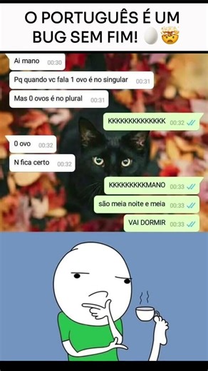 Por que 0 ovos é no plural? 😂 #shorts #bugamente #portugues #gramatica #humor #whatsapp #madrugada