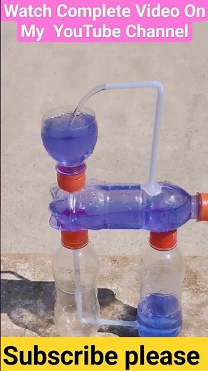 How to Make a Non Stop Heron's FountainDIY - Waterfall Fountain At Home from Plastic Bottle