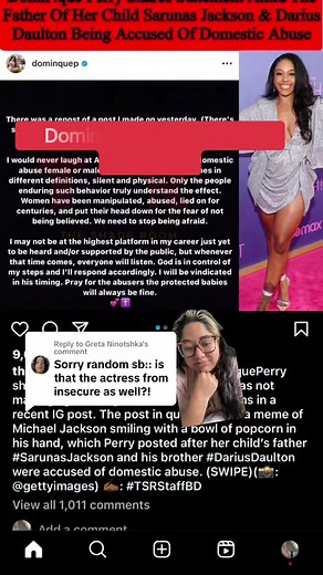 Replying to @Greta Ninotshka #greenscreen Yes, Insecure star, Dominque Perry releases a statement. 🧷 #dominqueperry #sarunasjackson #kekepalmer #dariusjackson #teamkekepalmer #protectblackwomen #insecureshow