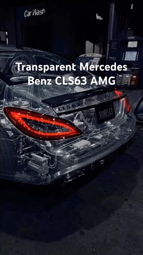 — Transparent Glass Mercedes Benz CLS 63 AMG #mercedes #cls63 #mercedesbenz #amg