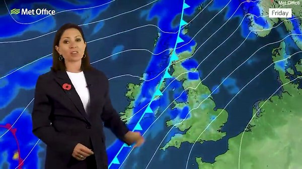 Dryer and brighter weather expected further south and east says Met Office