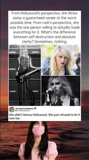 Hollywood called it betrayal. Rock called it salvation. She called it freedom. #TaylorMomsen