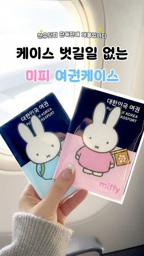 ✔️ 미피 여권케이스 : 여권 + 항공권 + 카드 동선 통합 여권케이스