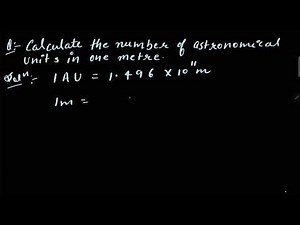 Calculate the number of astronomical unit in one meter