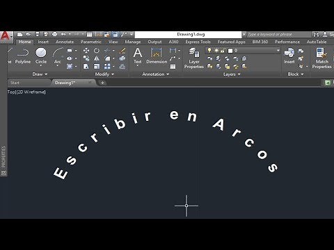Como Escribir en Arco Facil En Autocad