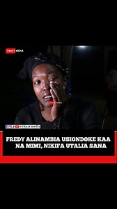 Rafiki wa karibu wa Marehemu Fredy Kisulwa, Zulpha amefunguka kuwa Fredy Kisulwa alimwambia usiondoke mimi nikifa wewe utalia sana huwezi kujua usikute leo mimi naondoka so usiondoke ili iwe kama ni siku ya mwisho umekaa na mimi muda mrefu kumbe alikuwa ananiaga. Full interview ipo kwenye Youtube Channel ya @chazymedia | Chazy Media