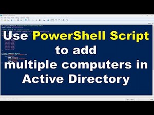 Add multiple computer objects in Active directory using simple powershell script