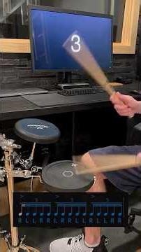 5:3 Polyrhythm Rudimental Exercise #practicepad #drumexercise #polyrhythm #strajkstudios