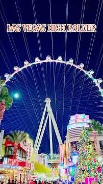 Vegas from the sky! High Roller ride with insane views of the Strip & Sphere! 🎡🔥 #vegas #aerial