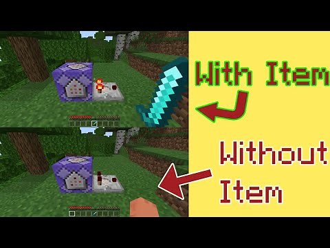 How to detect Items in a player's hand || Minecraft Bedrock Edition