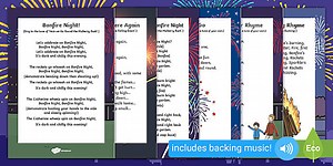 Bonfire Night Themed Songs and Rhymes Resource Pack