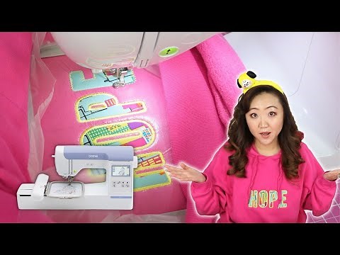 Hooping & Embroidering a Hoodie | Appliqué Design on Embroidery Machine
