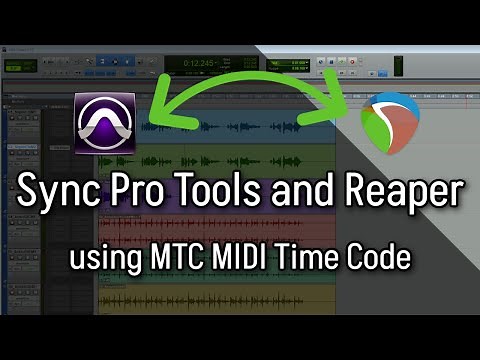 Pro Tools MTC Sync Link Reaper (Midi Time Code)