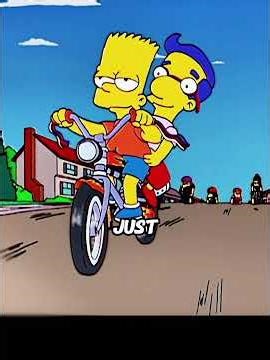 Bart modified his bicycle to make it look very cool #simpsons #film #movie #cartoon #animation