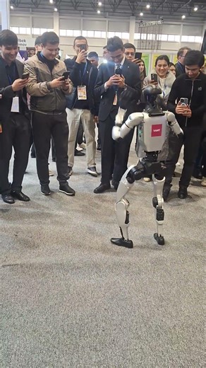 Bipedal Robot Dances for Onlookers to Lift Spirits