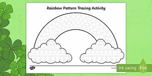 Rainbow Pattern Tracing Activity