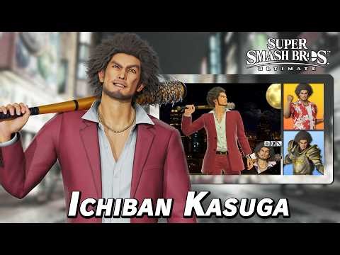 Ichiban Kasuga Moveset Gameplay | Super Smash Bros. Ultimate Mod