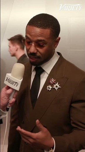 Michael B. Jordan reacts to winning his first Oscar #academyawards