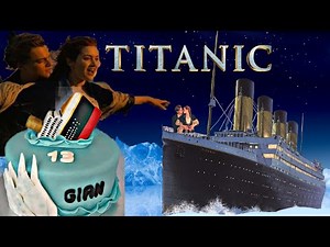 Barco TITANIC 🚢 [[CÓMO HACER un barco Titanic en fondant]] 🏔️ how to make titanic ship cake📿 ...