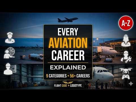 Every Aviation Career Explained — 56 Jobs Across 9 Categories | The Complete Guide