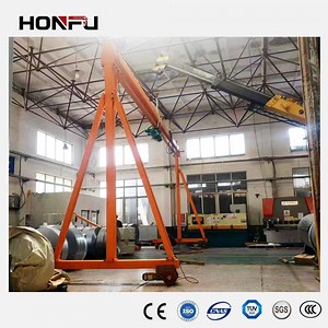 [Hot Item] Remote Control Single Girder Mobile Hoist Portable Gantry Crane with CE OEM Hfm
