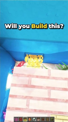 Beautiful fish tank for any Minecraft base #tutorial #shorts #minecraft