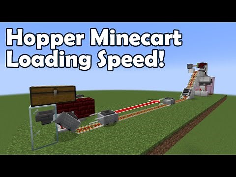 FAST minecart loading stations! [Minecraft Tutorial]