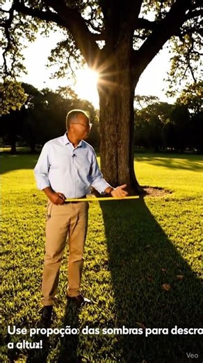 The shadow trick for measuring height (read the description)