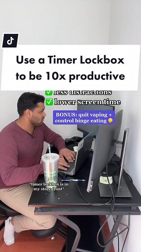 @kunalpathade1 day 3 of trying to convince you to buy a lockbox (no this isn’t sponsored but I wish it was). This lockbox has actually changed my life in so many ways. I’ve def already gotten $40 of value out of it in just 2 months. It’s incredible if you lack self control and you’re very impulsive. Trust me. You can find it in my store front! #lockbox #productivity #adhdtips