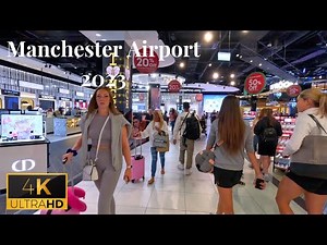 Walking Tour Of Manchester Airport 4K 60FPS / Manchester Airport Terminal 2 🛫 2023