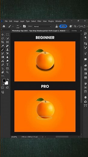 How to Create Realistic Drop Shadow in Photoshop 2025 | Pro Techniques #adobeillustrator #photoshop