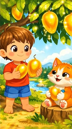 A golden mango tree #viral #cartoon #bangladesh #rajshahi