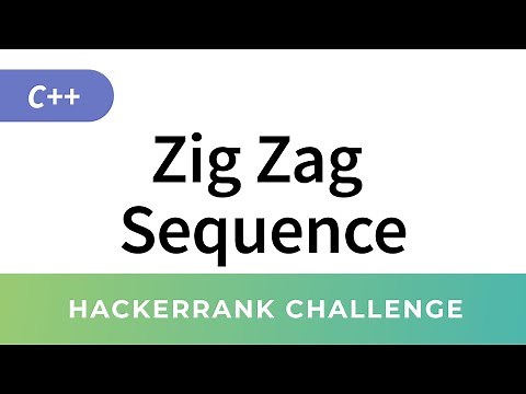 HackerRank C++ Algorithms: Zig Zag Sequence solution (Debugging)
