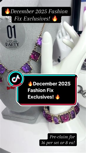 Waitlist is open!! 🔥December 2025 Fashion Fix Exclusives! 🔥 Pre-claim these for 16 per set or 8 ea! These sets will be available to order only one day per month! #exclusive #december #set #jewelry #new