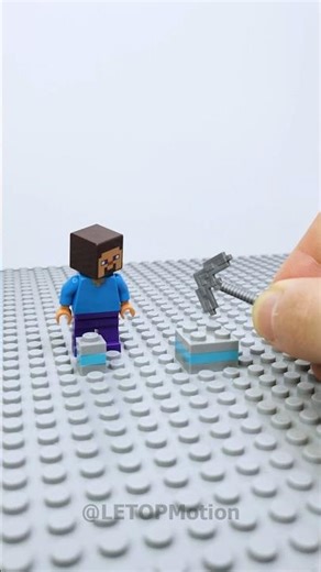 LEGO Steve Mining Diamonds with My Hand