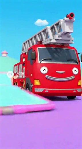 Trap Door Chaos 🚜🚓🚒🕳 #subscribe #cartoon #shortvideo #funny