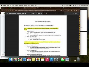 Health Assessment Exam 1 practice PART 1