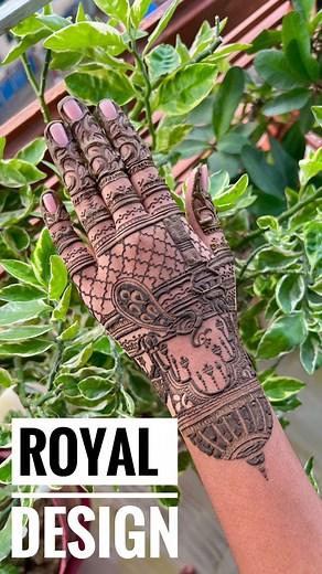 1M views · 12K reactions | Royal design with Kaveri henna cone❤️ #royalhenna #reels #viral #reelschallenge #henna #highlights | Mehendi Mart | Facebook