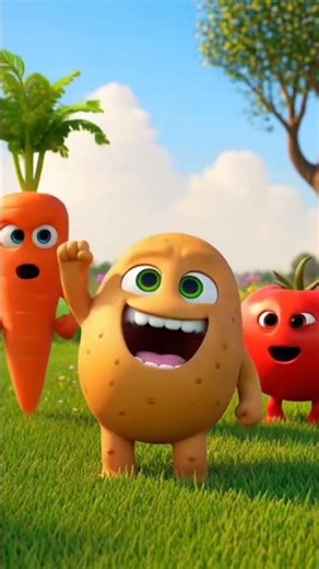 #beautiful morning 🌄##vegetables #veggies #healthyfood #food #foodie #cartoonstory #funnycartoon