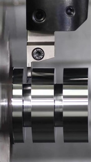 "The Art of Precision. 💎 CNC Turning #TurningMachine #GCode #MachiningCenter #MetalWorking