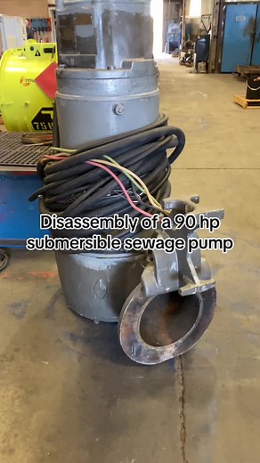 Disassembly of a 90 hp submersible sewage pump. #fyp #foryou #viral #sacramento #ElectricMotorRepair #electricmotor #motor #disassembly #sewagepump #horsepower #repair #howitsmade #tesla #milwaukeetools #bluecollar #industrial #sacramentotiktok #repairshop