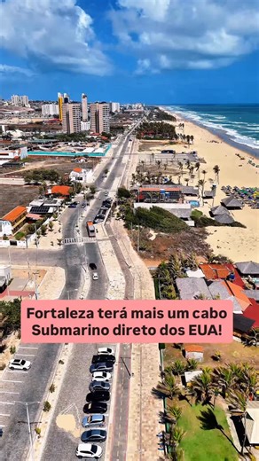 Sergio Veras | Arquiteto, FPV Pilot e Criador de Experiências on Instagram: "Fortaleza está prestes a dar um salto histórico na infraestrutura digital do Brasil. A capital cearense será um dos pontos estratégicos de um novo cabo submarino internacional que ligará diretamente o país aos Estados Unidos, prometendo internet mais rápida, menor latência e conexões muito mais estáveis. O projeto, desenvolvido pela empresa V.tal, atende a uma demanda crescente por velocidade e confiabilidade, impulsion