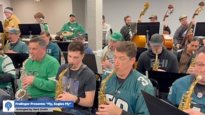 129K views · 4.9K reactions | As the Eagles prepare to take the field, we’re back one final time bringing some extra Philly pride! The Fralinger String Band is proud to present our rendition of the classic fight song, ‘Fly, Eagles Fly.’ (Arranged by Herb Smith) Let’s go, Birds! Philadelphia Eagles | Fralinger String Band | Facebook
